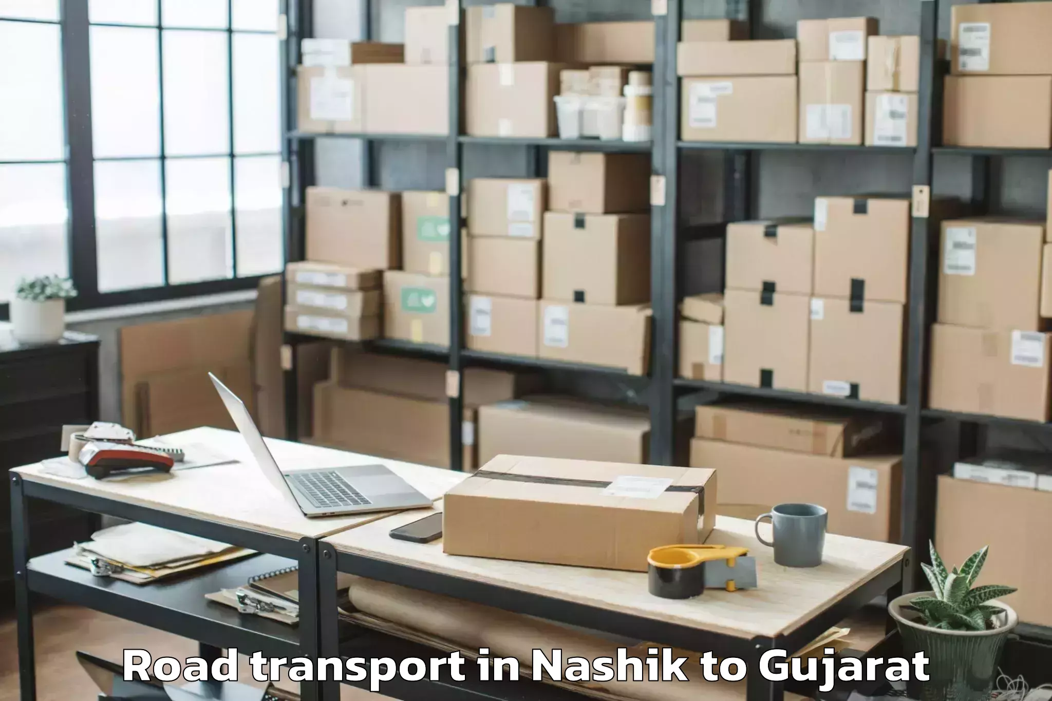 Top Nashik to Olpad Road Transport Available